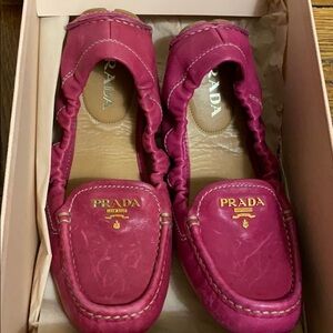 Prada Scrunch driver calazature donna flats